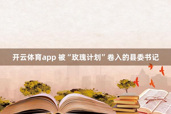 开云体育app 被“玫瑰计划”卷入的县委书记