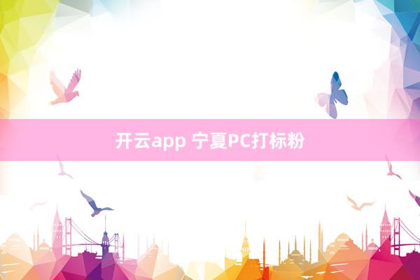开云app 宁夏PC打标粉