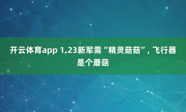 开云体育app 1.23新军需“精灵菇菇”，<a href=